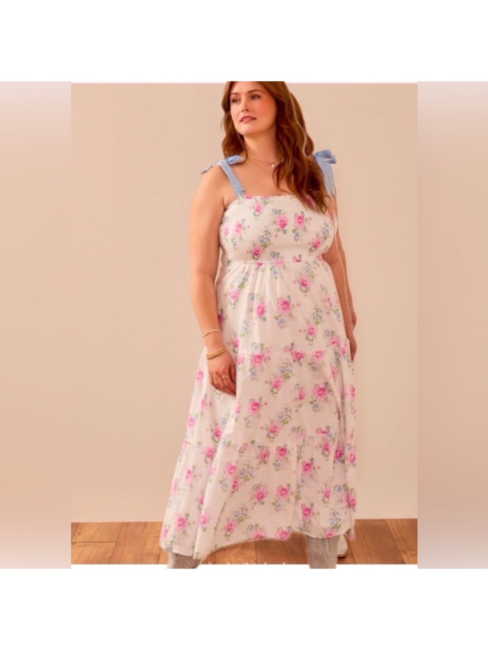 Arula Gemma Floral Maxi Dress 1X NWT